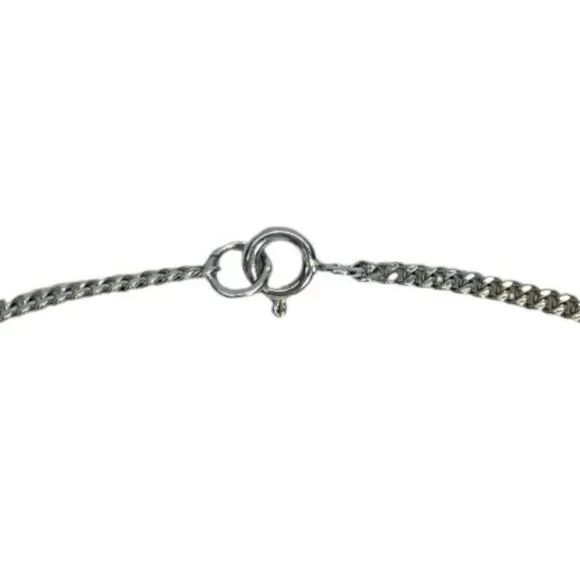 Celine Old Necklace Choker 1945 Macadam Accessories Small Logo Plate Star Ring - Picture 5 of 8